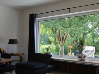 Der Blick aus dem Wohnzimmer