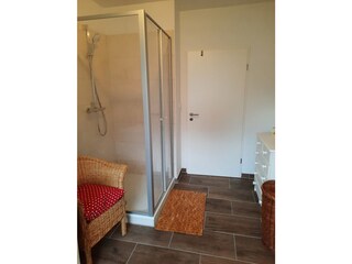 Die Dusche im Badezimmer
