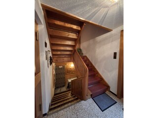 Stiegenhaus mit Schuhtrockner