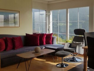 Wohnzimmer mit einzigartigem Ausblick