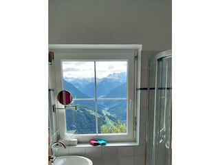 Dusche/WC mit Ausblick
