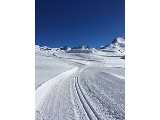 Langlaufspur in der Bielerhöhe