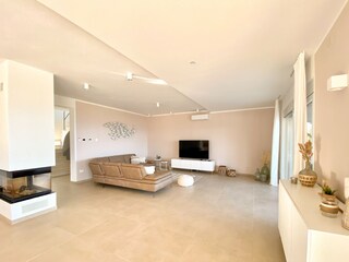 Living room with beautiful view of the sea