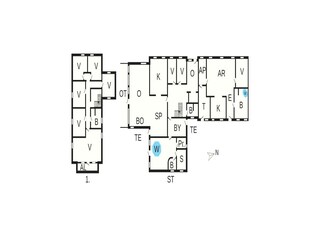 Vakantiehuis Vester Husby Grondplan 41