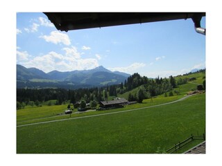Blick vom Balkon auf das Kitzbüheler Horn