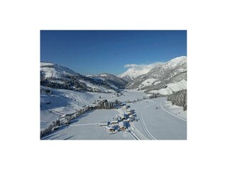 Loipe und Skipiste