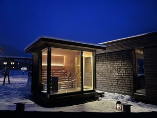 Saunahaus im Garten