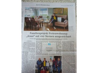 Zeitungsartikel 4-Sterne JENNI