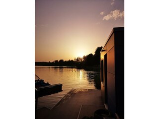 Abendschwimmen im See