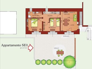 Bed & Breakfast Rovato Pianta del piano 22