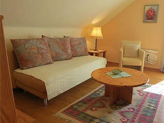 Wohnzimmer mit Balkon - Stausee