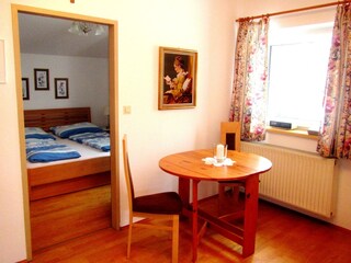 Blick ins Schlafzimmer - Gemeindealpe