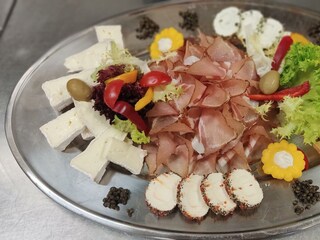 Käse und Speck Platte anl. Geburtstagsfeier