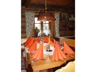 Holzknechthütte Innenansicht