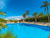 The large pool of the luxury villa