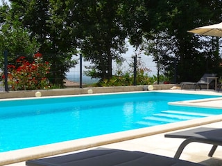 Meerblick, auch vom Pool aus