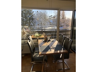 Blick aus dem Wohnzimmer