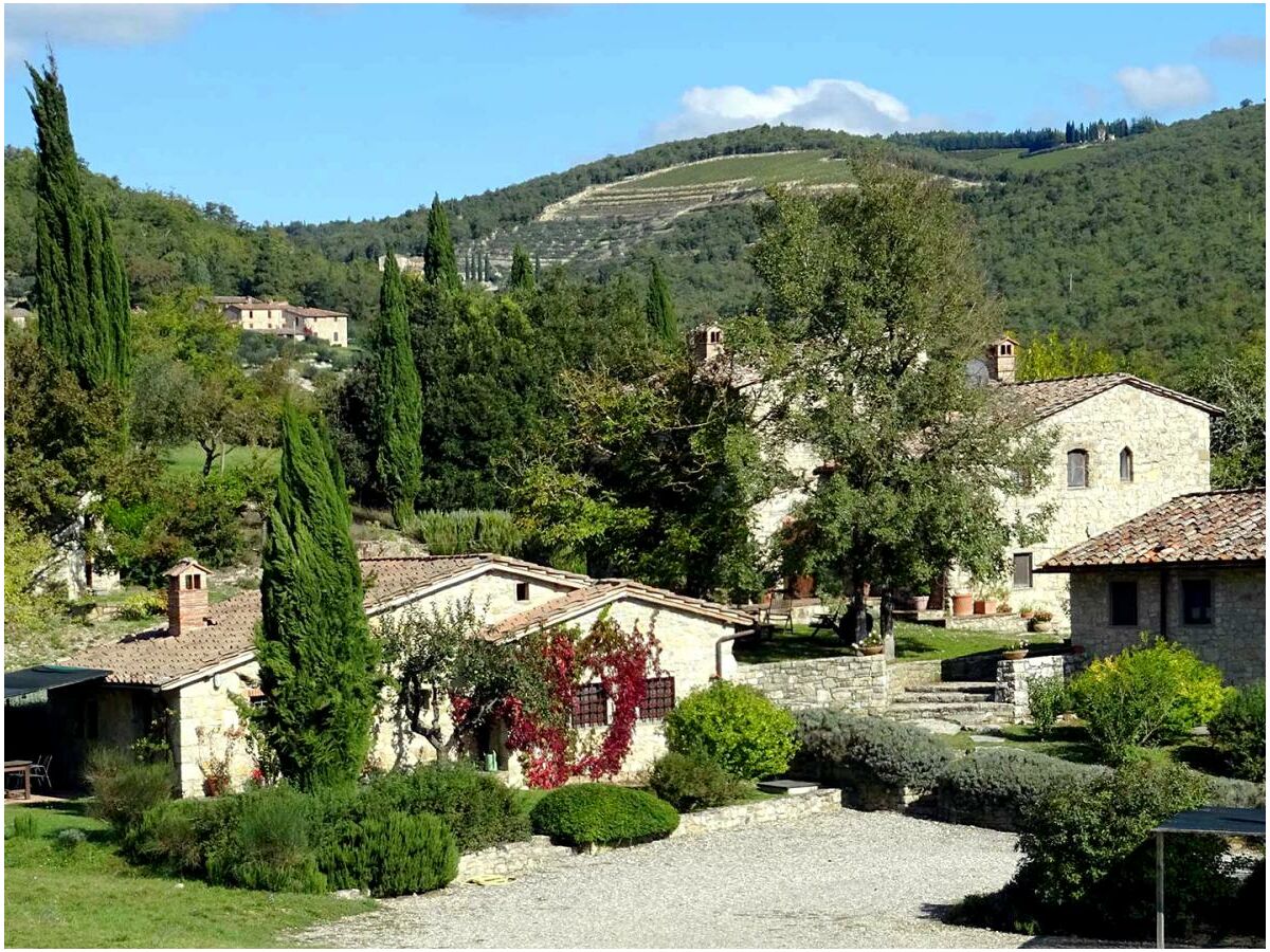 Ferienhaus Leccino mit Übersicht des Landgutes