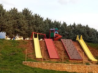 Kinderspielplatz am Strand