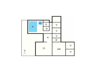 Vakantiehuis Løkken Grondplan 41