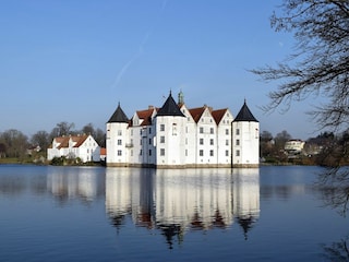 Wasserschloss Glücksburg im Winter