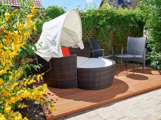 Terrasse am Saunahaus