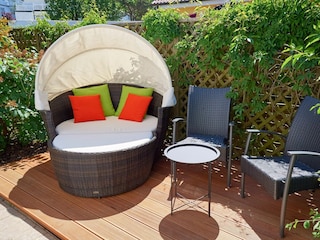 Terrasse am Saunahaus