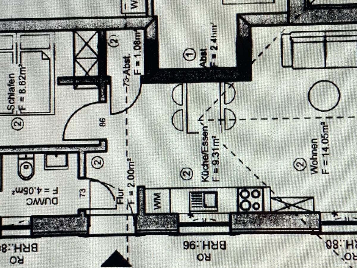 Grundriss der Ferienwohnung