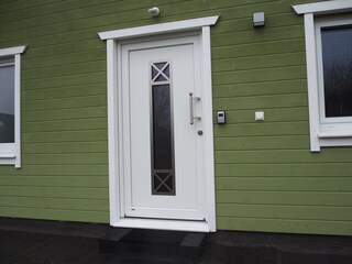 Entrance door apartment with key box