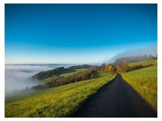 Walking trail with panorama