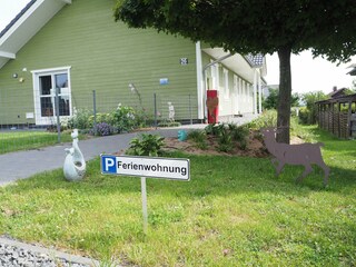 Private parking on the property