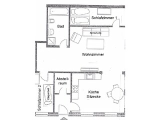 Grundriss Ferienwohnung