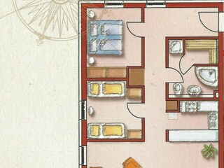 Appartamento per vacanze Großenbrode Pianta del piano 24