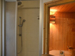 ...mit eigener Sauna...