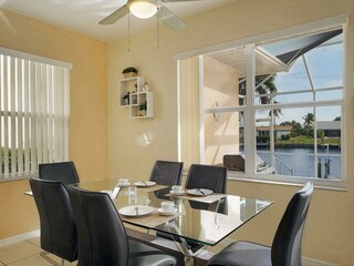 breakfast corner of the villa in Cape Coral