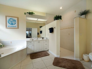 Master bathroom of the villa in Cape Coral, FL