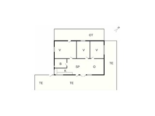 Vakantiehuis Ebeltoft Grondplan 40