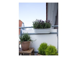 kleiner Balkon mit untergehender Sonnenausrichtung