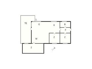 Vakantiehuis Hyldtofte Grondplan 38
