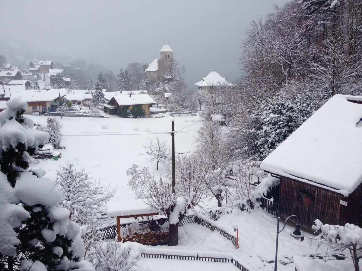 Aussicht, Burgsicht im Winter