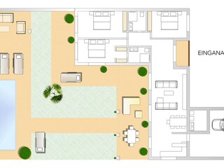 Casa per le vacanze Cala Murada Pianta del piano 21