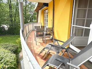 Zugang zum Balkon vom SZ und WZ aus
