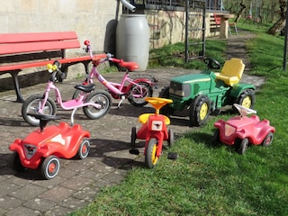 der Fuhrpark für die Kids