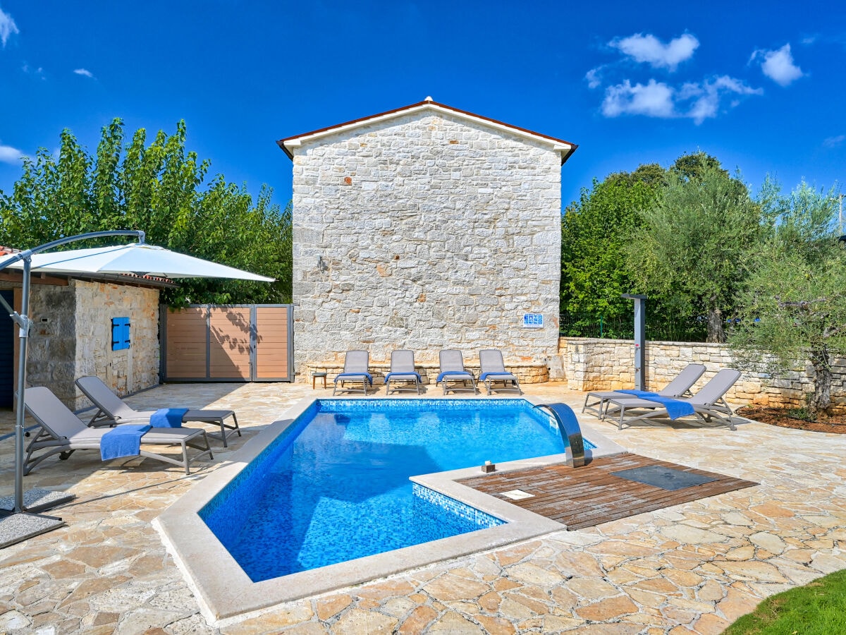 Pool with loungers