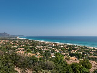 Vista panoramica di Costa Rei e della spiaggia
