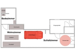 Appartamento per vacanze Paris Pianta del piano 22