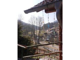View from the terrace over the valley