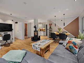 Blick vom Couchbereich - Ferienwohnung Windspiel