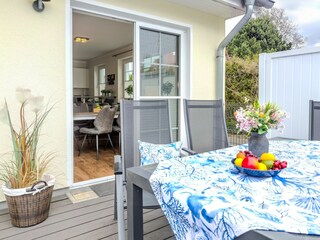 eingezäunte Terrasse