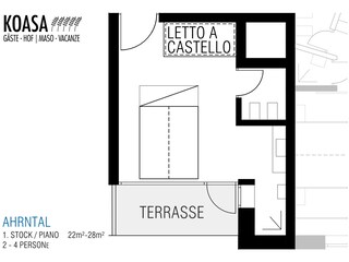 Casa per le vacanze Steinhaus im Ahrntal Pianta del piano 32